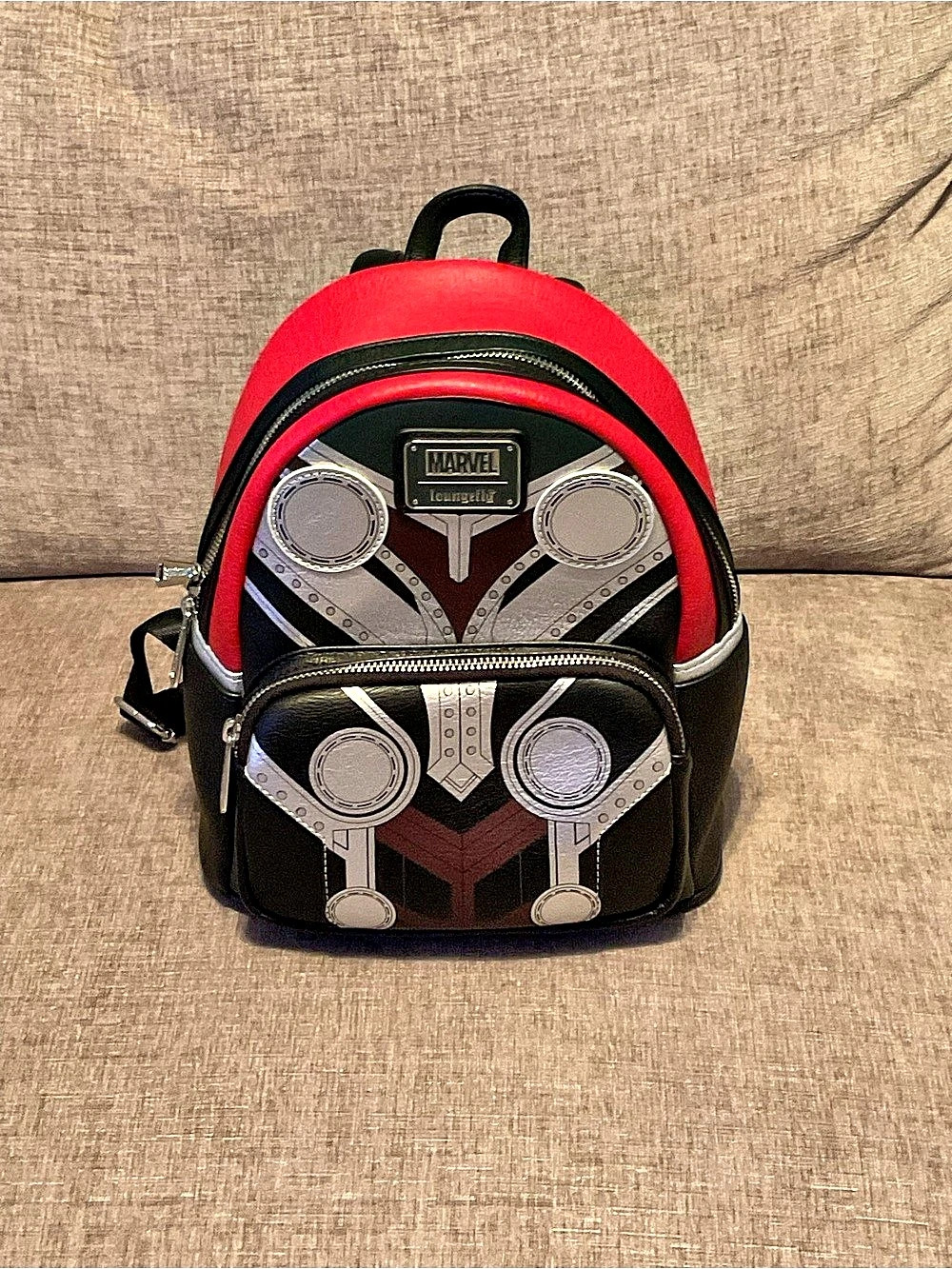 Loungefly Marvel Thor Classic Cosplay Mini Backpack Red & Black